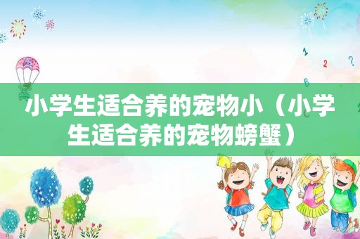 小学生适合养的宠物小（小学生适合养的宠物螃蟹）