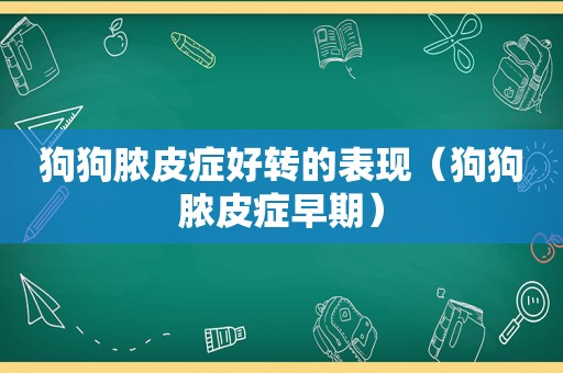 狗狗脓皮症好转的表现（狗狗脓皮症早期）