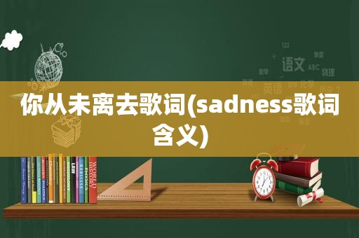 你从未离去歌词(sadness歌词含义)