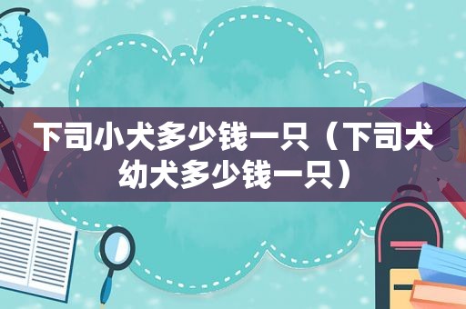 下司小犬多少钱一只（下司犬幼犬多少钱一只）