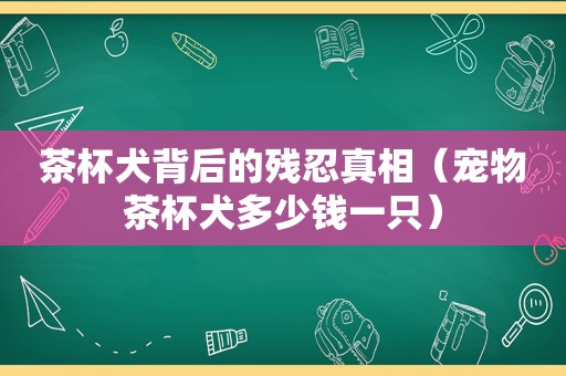 茶杯犬背后的残忍真相（宠物茶杯犬多少钱一只）