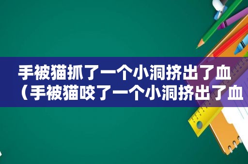 手被猫抓了一个小洞挤出了血（手被猫咬了一个小洞挤出了血）