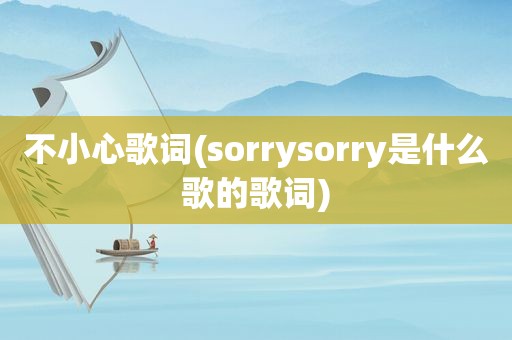 不小心歌词(sorrysorry是什么歌的歌词)