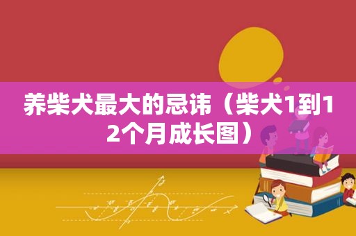 养柴犬最大的忌讳（柴犬1到12个月成长图）