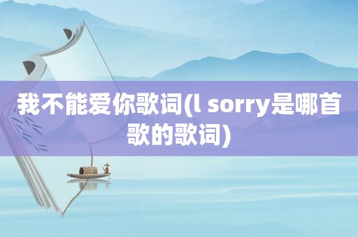 我不能爱你歌词(l sorry是哪首歌的歌词)