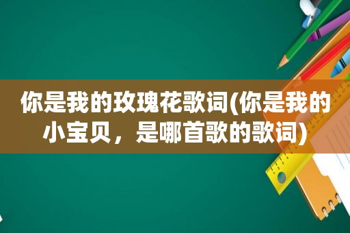 你是我的玫瑰花歌词(你是我的小宝贝，是哪首歌的歌词)