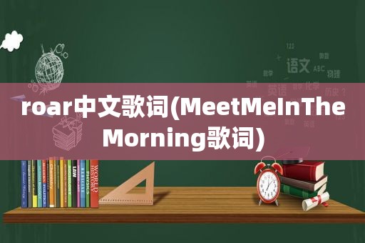 roar中文歌词(MeetMeInTheMorning歌词)