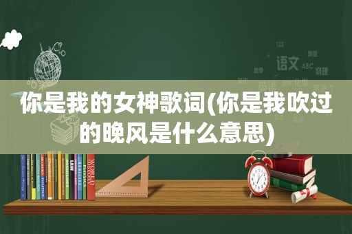 你是我的女神歌词(你是我吹过的晚风是什么意思)