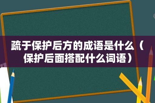 疏于保护后方的成语是什么（保护后面搭配什么词语）