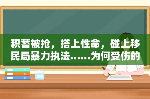 积蓄被抢，搭上性命，碰上移民局暴力执法……为何受伤的总是华商！