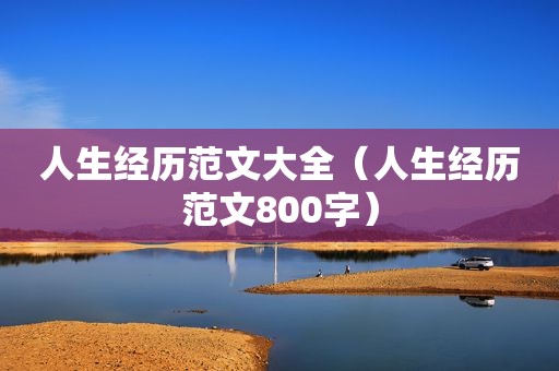 人生经历范文大全（人生经历范文800字）