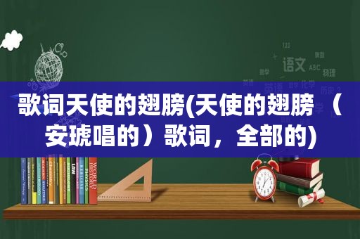 歌词天使的翅膀(天使的翅膀 （安琥唱的）歌词，全部的)