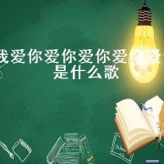 我爱你爱你爱你爱你爱你是什么歌（歌词里有爱你爱你爱你）