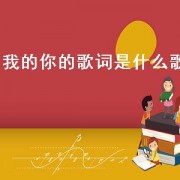 我的你的歌词是什么歌