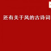 还有关于风的古诗词（关于风的古诗词有哪些）