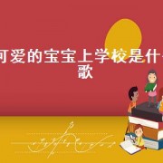 可爱的宝宝上学校是什么歌