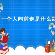 一个人向前走是什么歌（歌词有一个人走是什么歌）