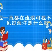 我一直都在流浪可我不曾见过海洋是什么歌（我一直都在流浪可我不曾见过海洋）