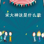 求大神这是什么歌