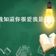 我知道你很爱我是什么歌（我知道你会一直爱着我是什么歌）