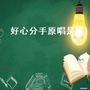 好心分手原唱是谁（好心分手王力宏卢巧音原唱）