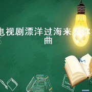 电视剧漂洋过海来看你插曲（电视剧漂洋过海来看你歌曲）